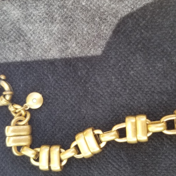 J. Crew gold & rhinestone necklace - Picture 4 of 10